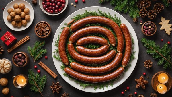 Un noël gourmand avec un calendrier avent saucisson